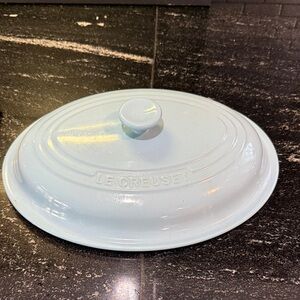 Le Creuset Coastal Blue Oval Lid